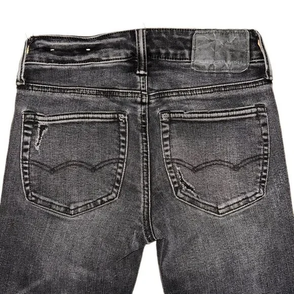American Eagle Black Jean 26x28 Next Level Flex - Picture 2 of 8
